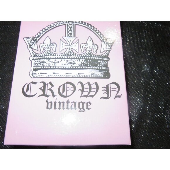 Crown Vintage Natural & Blue Python Embossed Leather Peep toe pumps size 8.5 - Picture 11 of 12